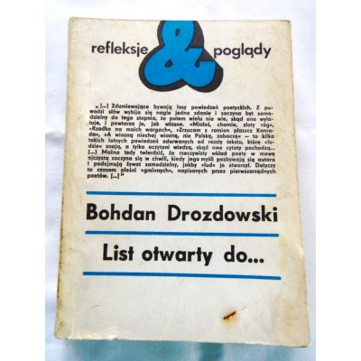 Drozdowski B. LIST OTWARTY DO ...