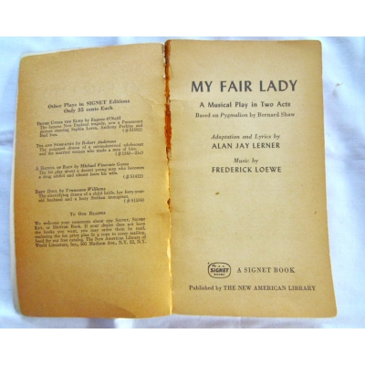 Lerner A.J. MY FAIR LADY  50/8