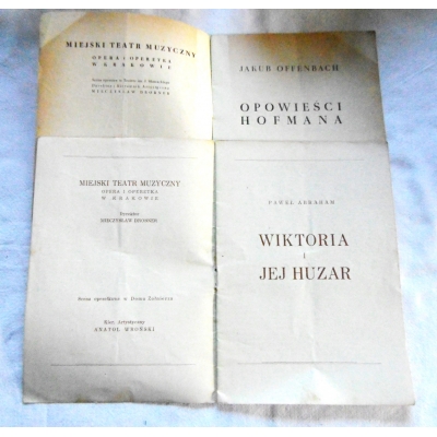 Pr. zb. .MIEJSKI TEATR MUZYCZNY Opera i Operetka w Krakowie  2 Programy