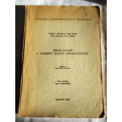 Pr. zb.  ZBIÓR ZADAŃ Z ZAKRESU BADAŃ OPERACYJNYCH