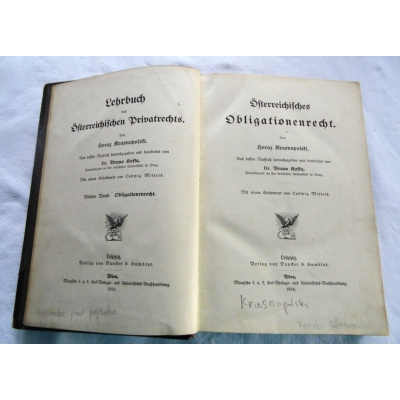 Krasnopolski H.  AUSTRIACKI KODEKS ZOBOWIĄZAŃ PRAWA PRYWATNEGO  Część III