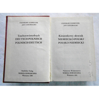 Schimitzek S. Kieszonkowy slownik NIEMIECKO-POLSKI  POLSKO-NIEMIECKI