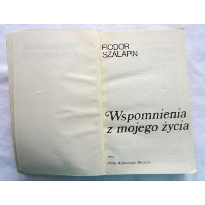 Szalapin F. WSPOMNIENIA Z MOJEGO ŻYCIA